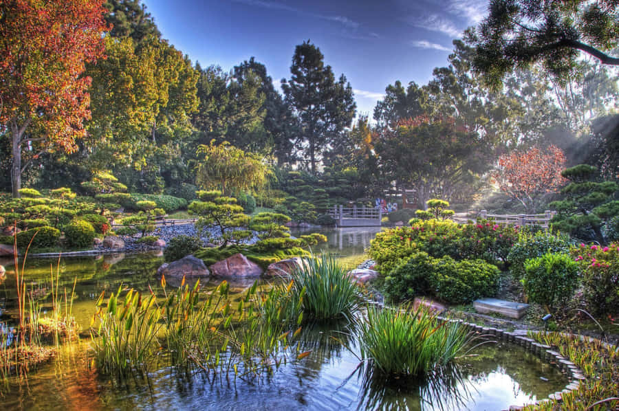 A Tranquil View Of A Japanese Desktop Wallpaper