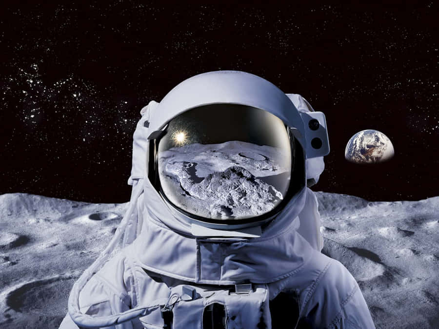 A Trippy Astronaut Exploring The Unknown Wallpaper