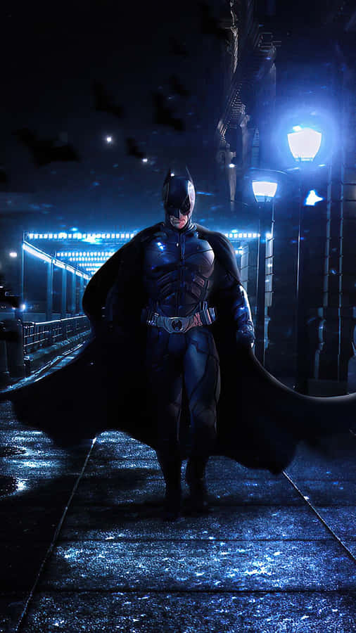 A View Of Batman City From The Air Wallpaper