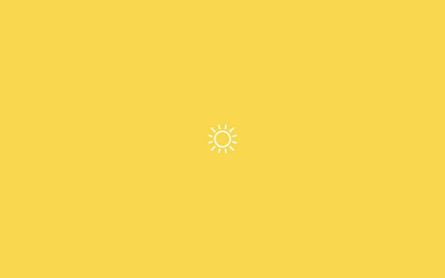 A Yellow Background With A Sun On It Wallpaper