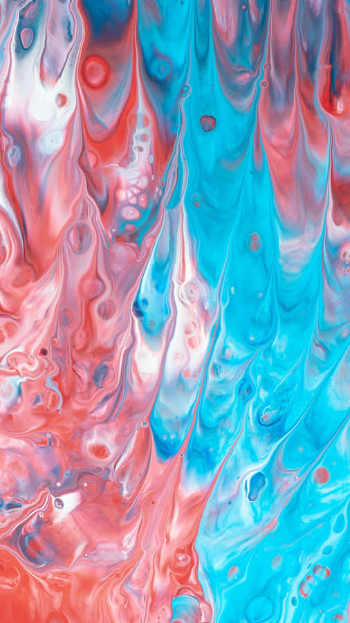 Abstract Art Created Using Paint Drips Wallpaper
