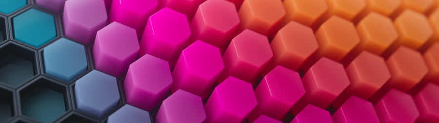 Abstract Hexagon Pattern In 4k Resolution Wallpaper