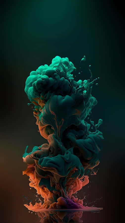 Abstract Ink Plume Artwork Wallpaper