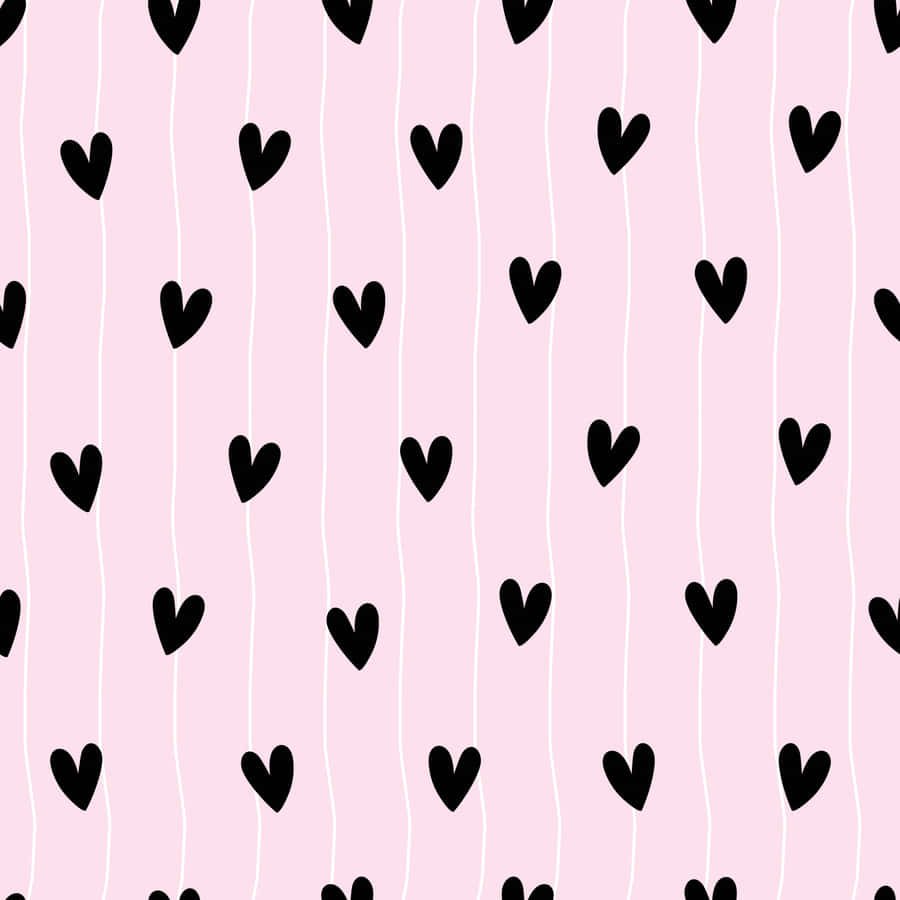 Abstract Pink And Black Lines Contrast In Harmony. Wallpaper