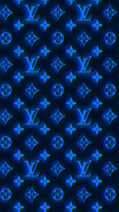 Accessorize In Luxury With Louis Vuitton Blue Wallpaper