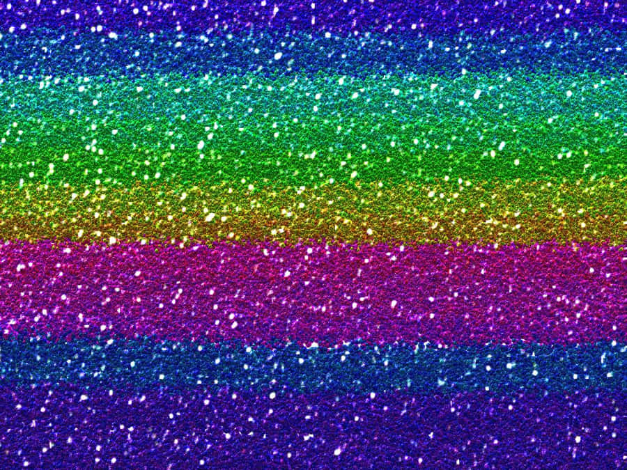 Add Some Sparkle To Your Life With Rainbow Glitter From Wallpapers.com Wallpaper