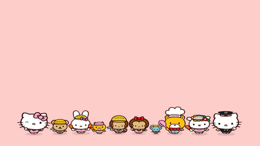 Adorable Hello Kitty Laptop Theme Wallpaper