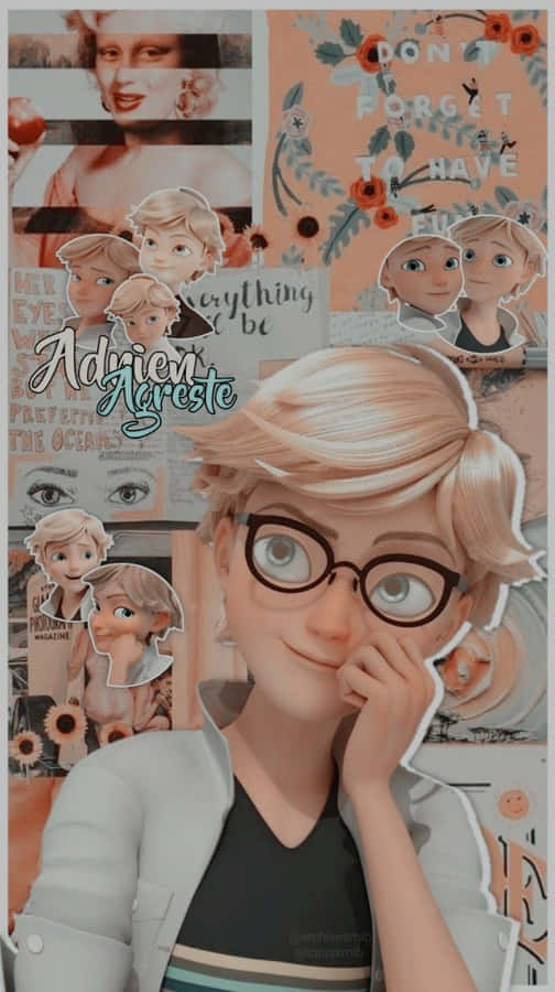 Adrien And Marinette - Best Friends Forever Wallpaper