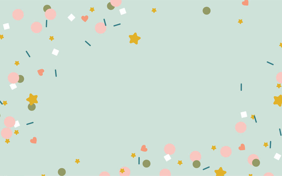 Aesthetic Ipad Cute Shapes Wallpaper