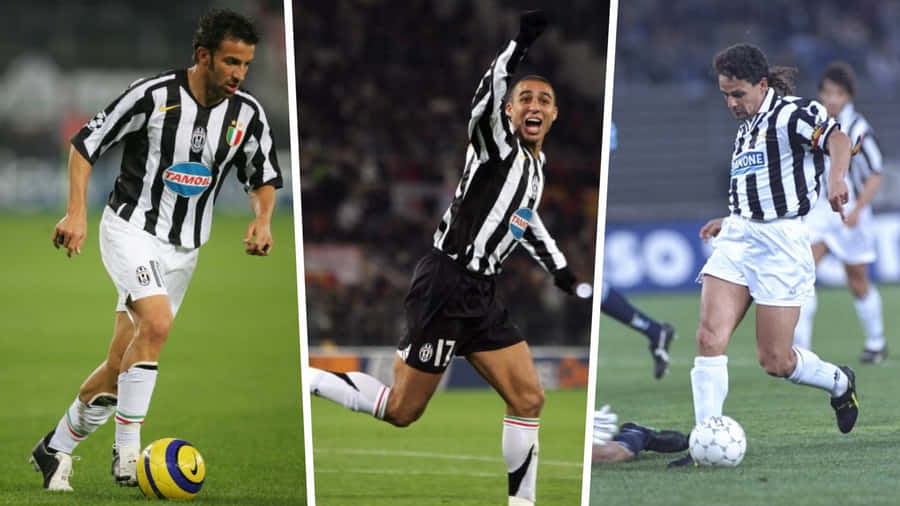 Alessandro Del Piero - A Living Legend In Triple-split Screen Wallpaper