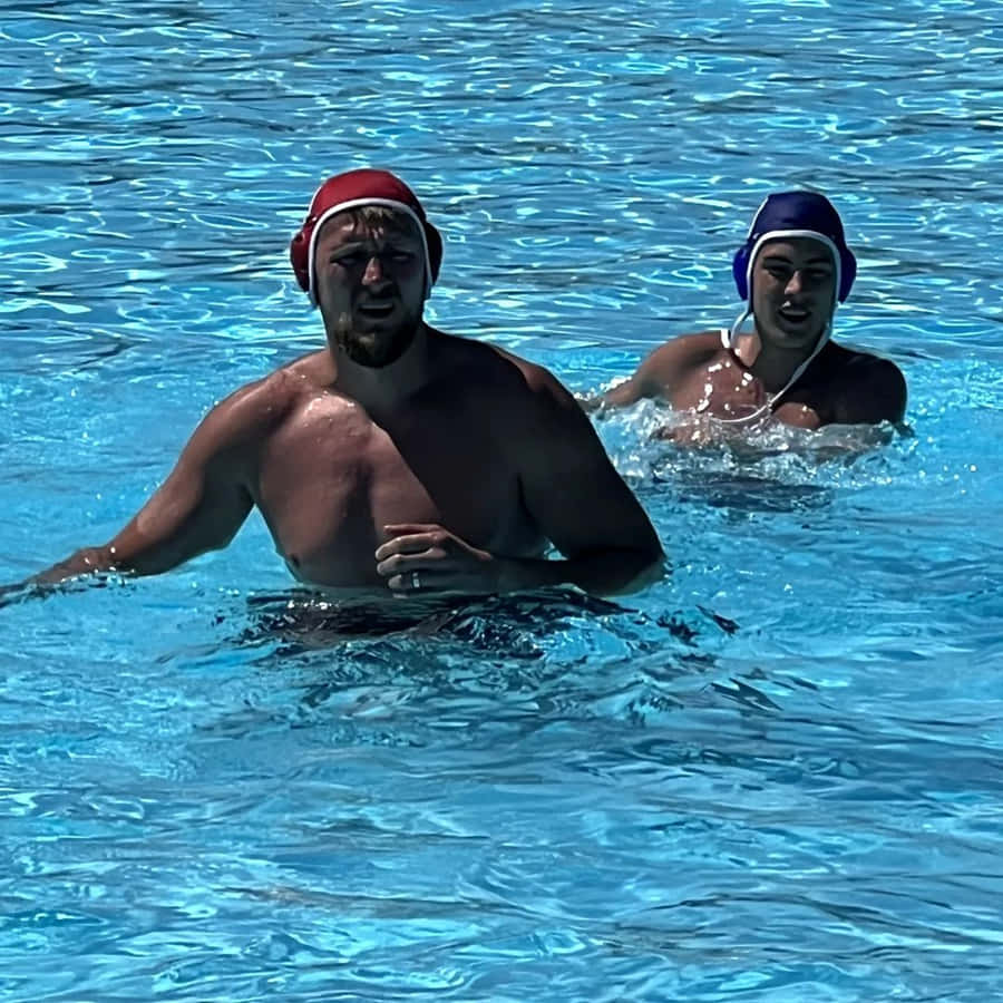 Alexander Volkov Red Swim Cap Wallpaper