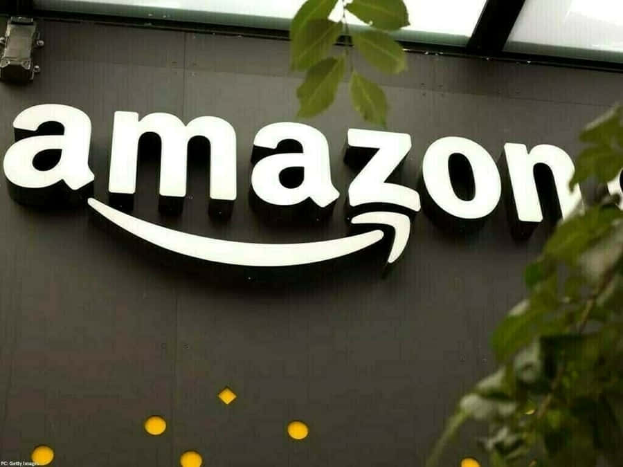 Amazon Uk Logo On Wall Wallpaper