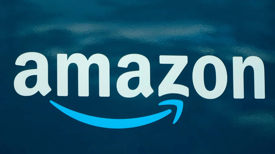 Amazon Uk's Iconic Logo Featuring A Blue Arrow Wallpaper