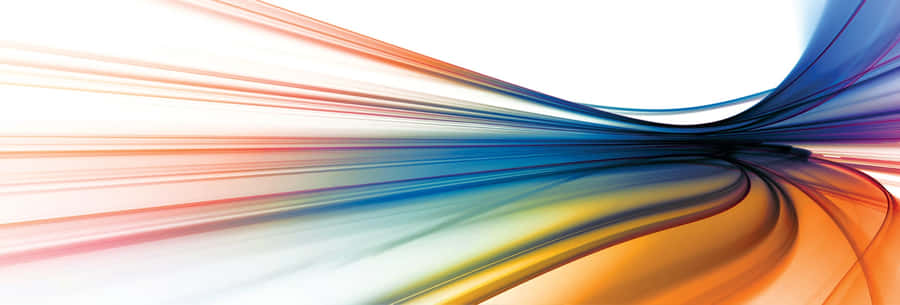An Abstract Colorful Wave On A White Background Wallpaper