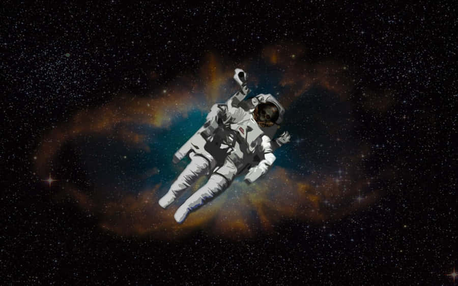 An Astronaut Discovers The Beauty Of The Earth From Space. Wallpaper