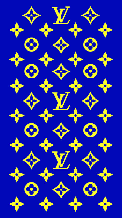 An Iconic Blue Louis Vuitton Handbag, A Classic Addition To Any Fashionable Wardrobe. Wallpaper