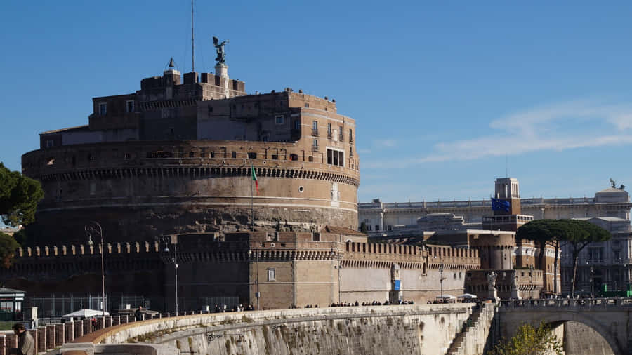 Ancient Imperial Tomb Of Castel Santangelo Wallpaper