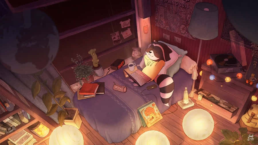 Animal Crossing Lo Fi Desktop Wallpaper