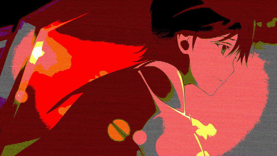 Anime Aesthetic Pfp Of Opaque-colored Graphics Wallpaper
