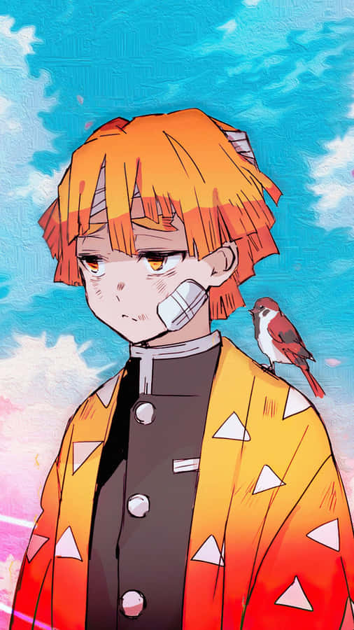 Anime Aesthetic Pfp Of Zenitsu Wallpaper