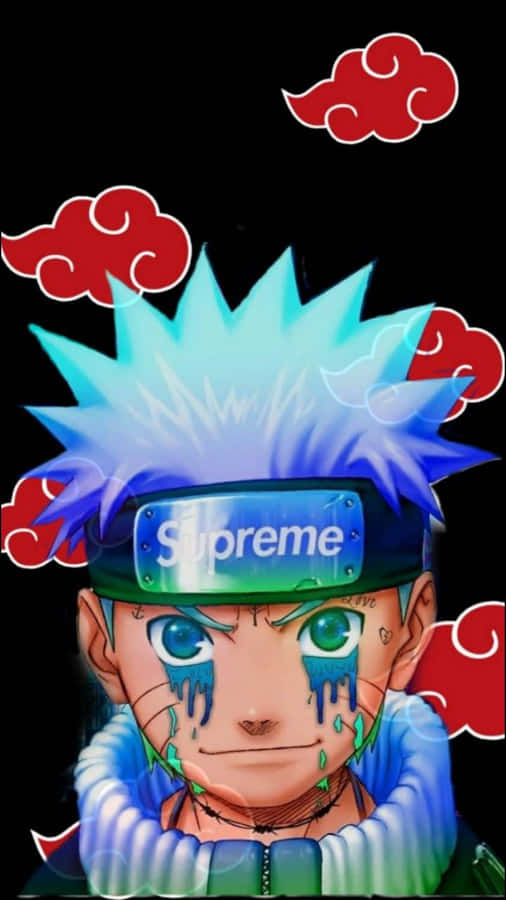 Anime Characters In Their Stylish Supreme Looks Wallpaper