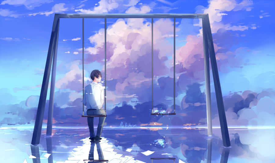 Anime Park Scenery 3507 X 2080 Wallpaper