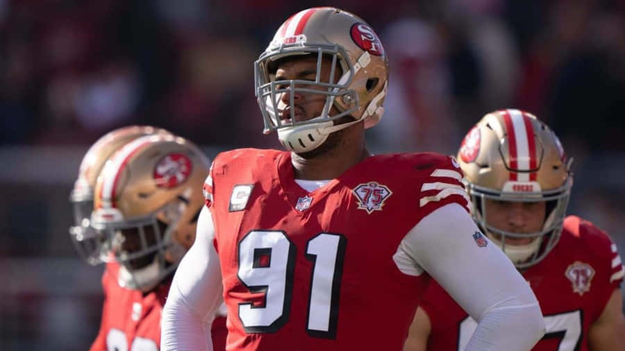 Arik Armstead In San Francisco 49ers 2022 Wallpaper