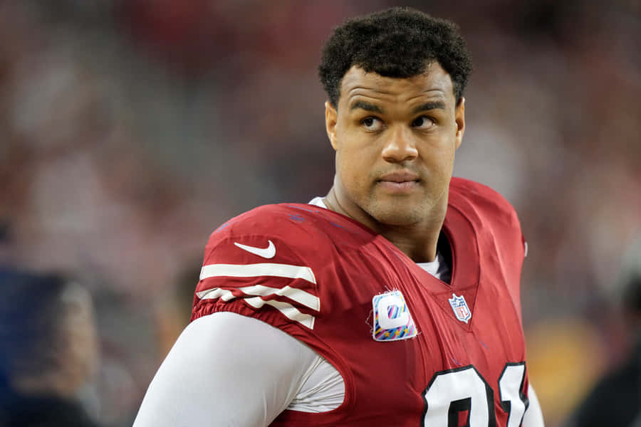 Arik Armstead In The San Fransisco 49ers 2022 Wallpaper