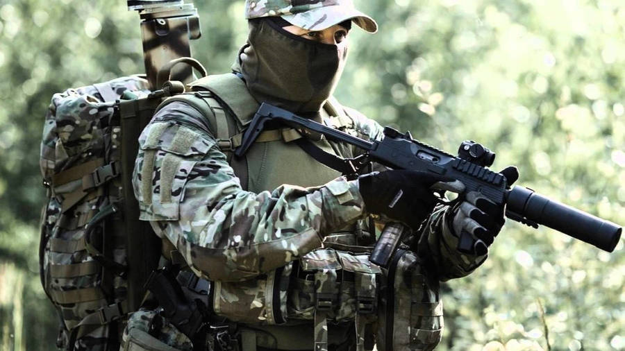 Army In The Forest Wallpaper