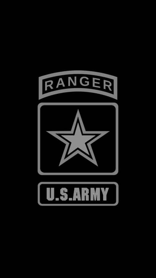 Army Ranger Emblem Black Background Wallpaper
