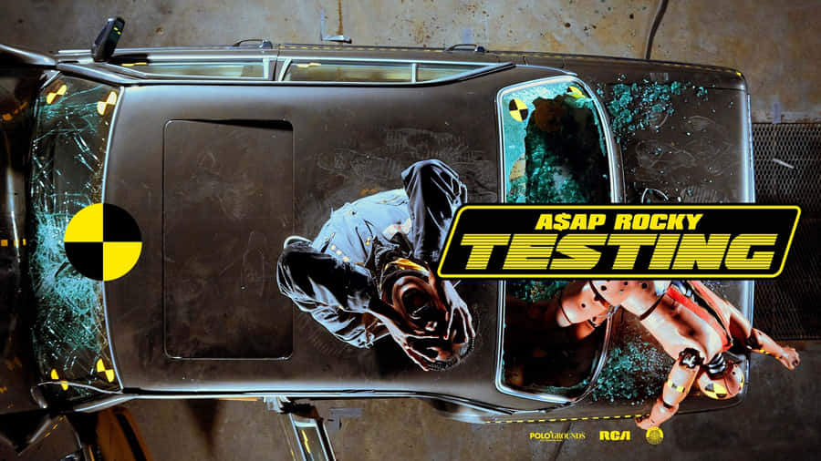 Asap Rocky Testing Top Of Car Wallpaper