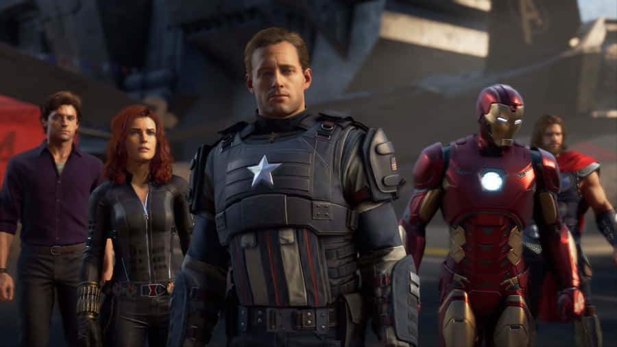 Assemble Your Team In This Immersive Marvel Avengers Game! Wallpaper