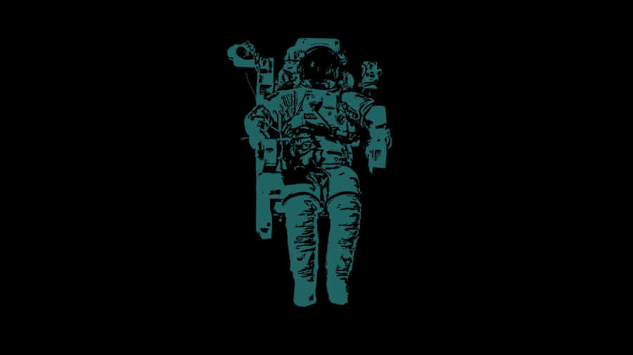 Astronaut Admiring Earth From Space Wallpaper