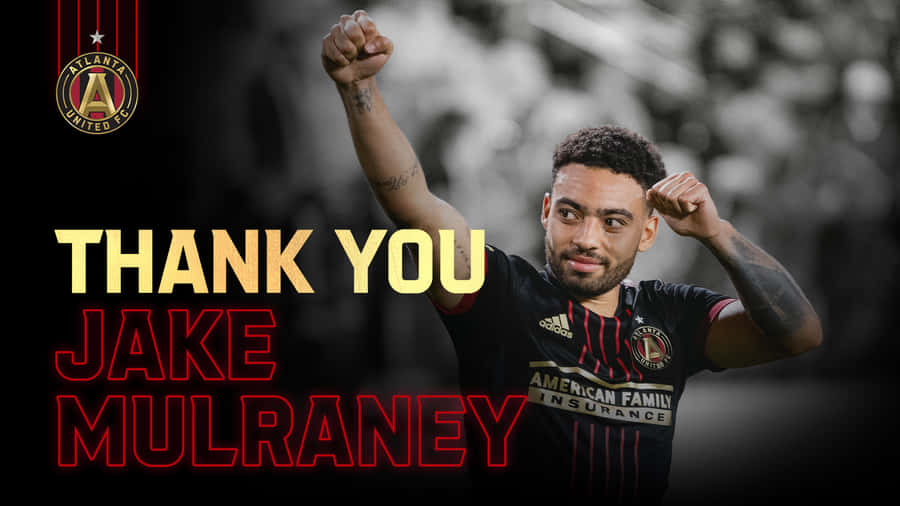 Atlanta United Fc Midfielder Jake Mulraney Exchange Poster Wallpaper
