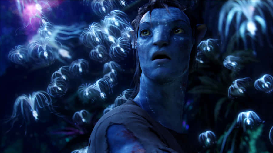 Avatar Pandora Floating Fantasy Light Creature Wallpaper