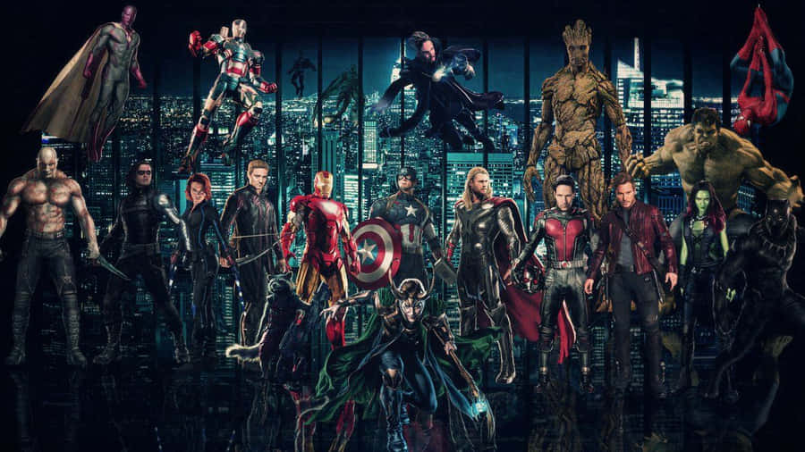 Avengers And Guardians Of The Galaxy Marvel Ipad Wallpaper