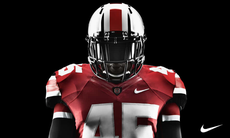 Awesome Red Football Player Wallpaper