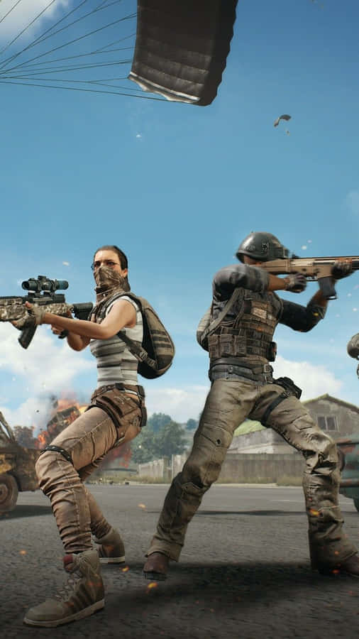 Back To Back Duo Pubg Iphone Wallpaper