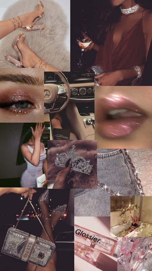 Baddie Girl Collage Wallpaper
