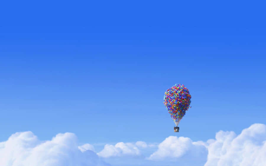 Balloon House Adventure Sky Wallpaper