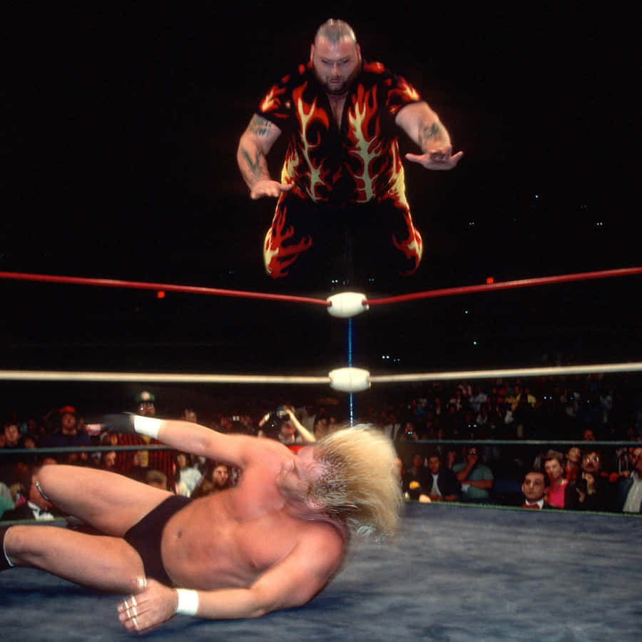 Bam Bam Bigelow Attacking Barry Windham Wallpaper