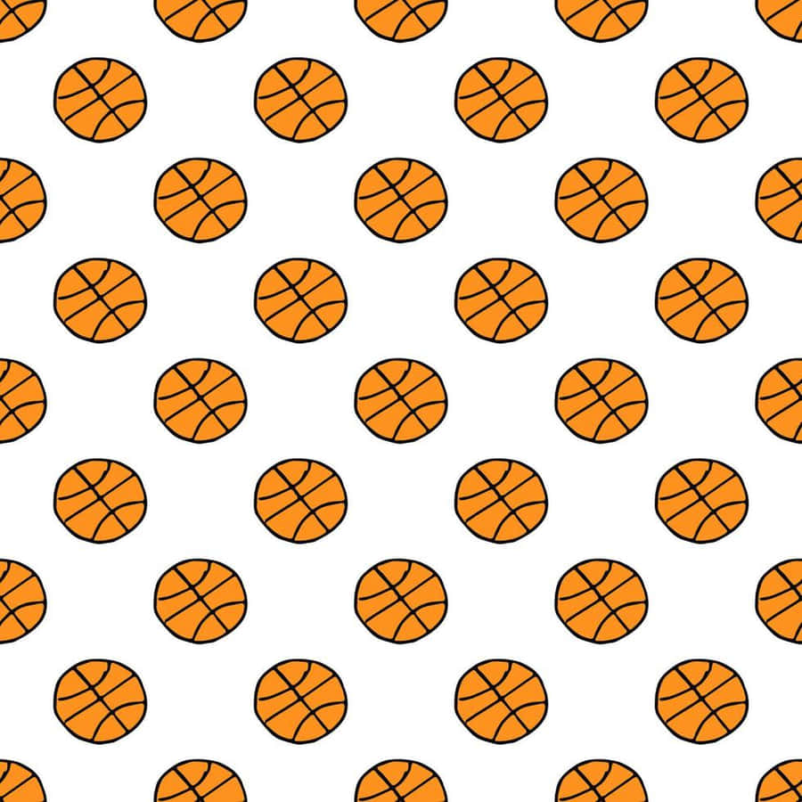 Basketball Pattern Background Wallpaper