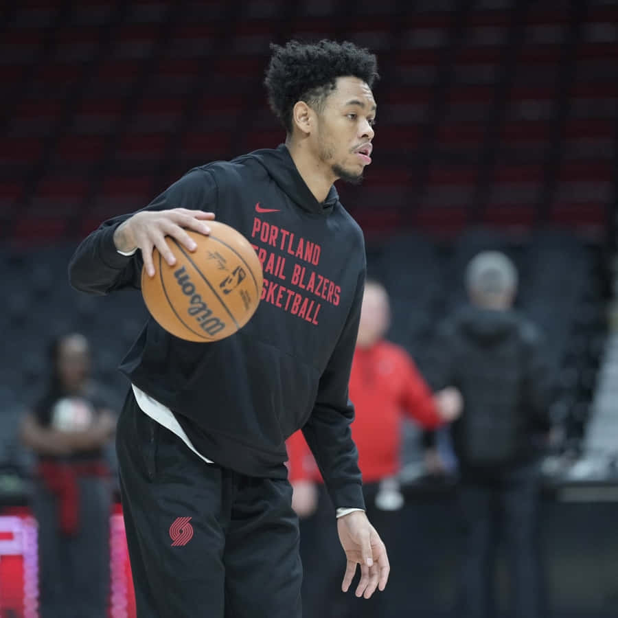 Basketball Player Pre Game Warmup Wallpaper