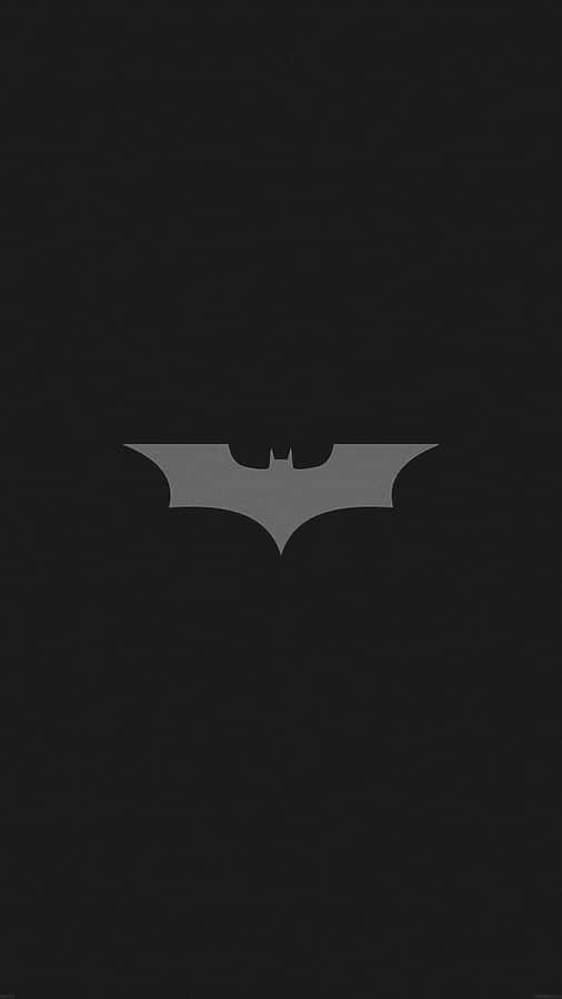 Batman Aesthetic Plain Dark Grey Logo Wallpaper