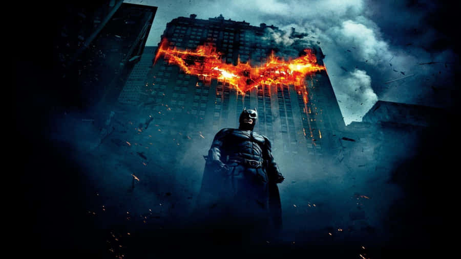 Batman Fire Signal Dark Knight Hd Wallpaper