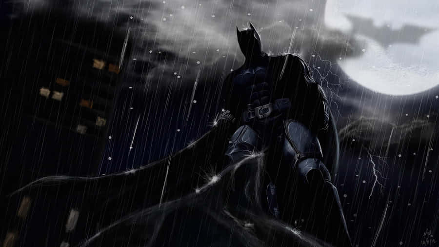 Batman In The Rain Wallpaper