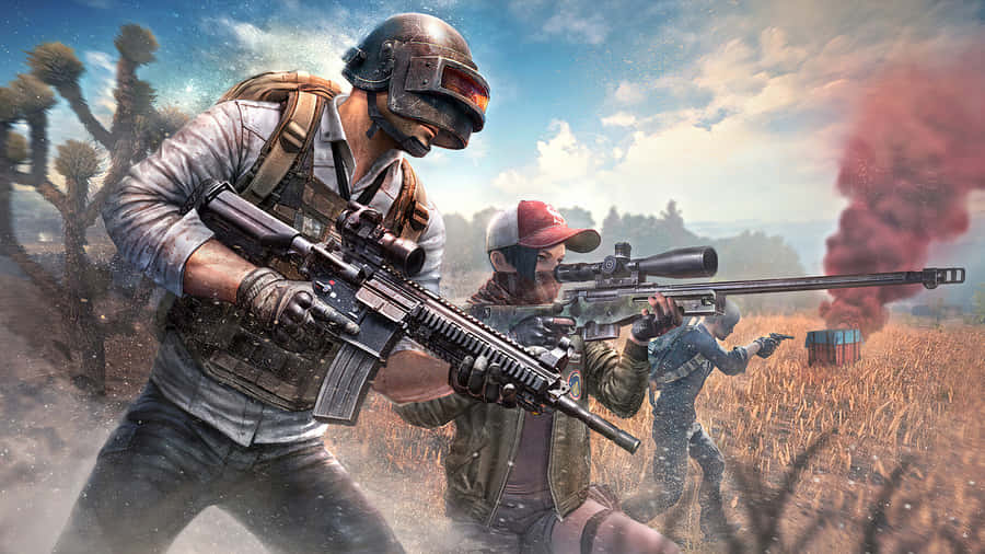 Battle Royale Teammatespubg 1920x1080 Wallpaper