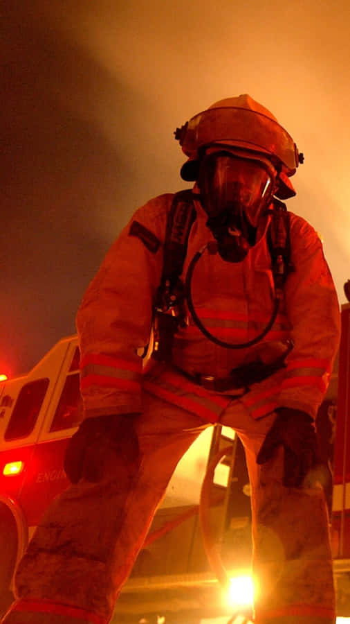 Be Prepared For Any Situation With A Firefighter Phone Wallpaper