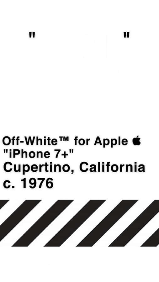 “be Stylish, Be Trendy With The Off White Iphone 11” Wallpaper