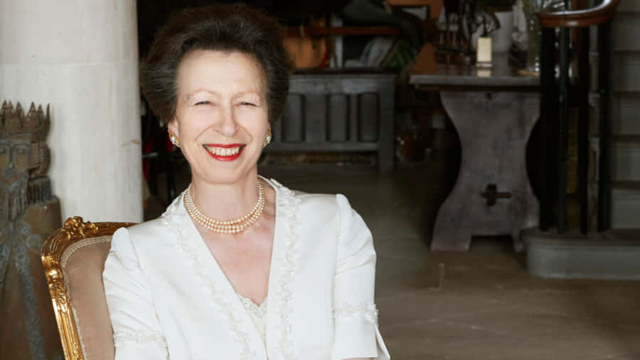 Beautiful 70th Birthday Portrait Of Princess Anne Wallpaper